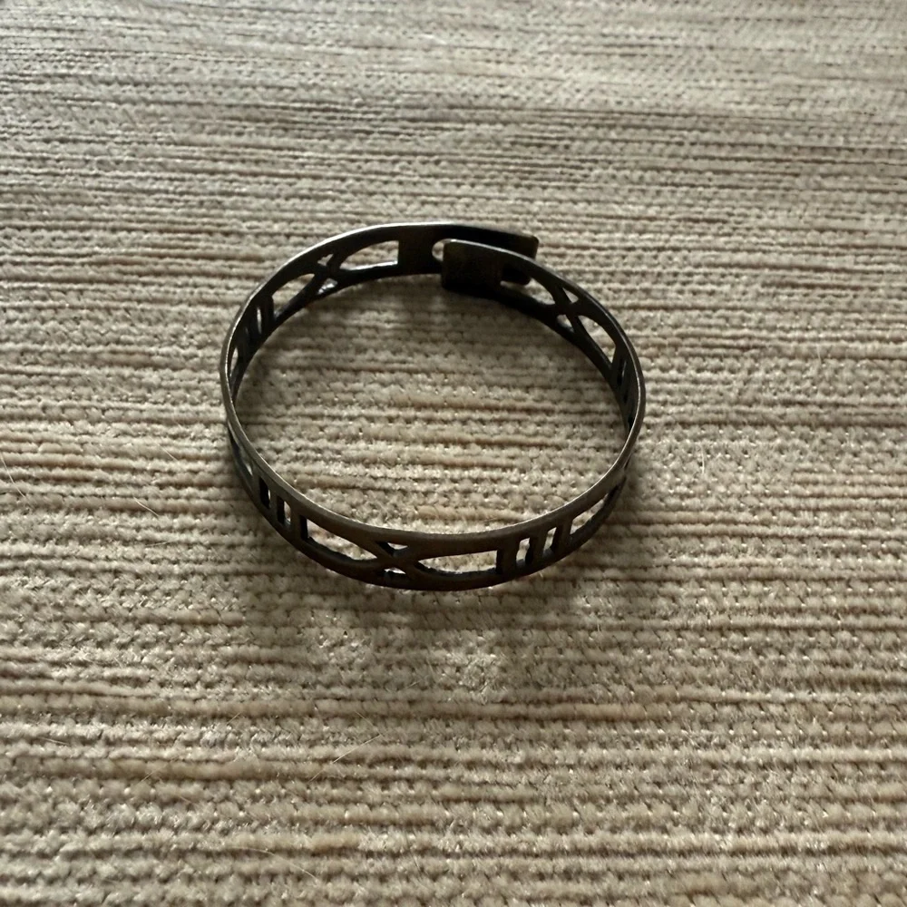 Dark Gold Geometric Cuff Bracelet